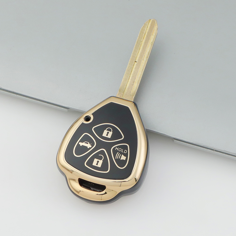 Toyota Car Key Case Golden Edge