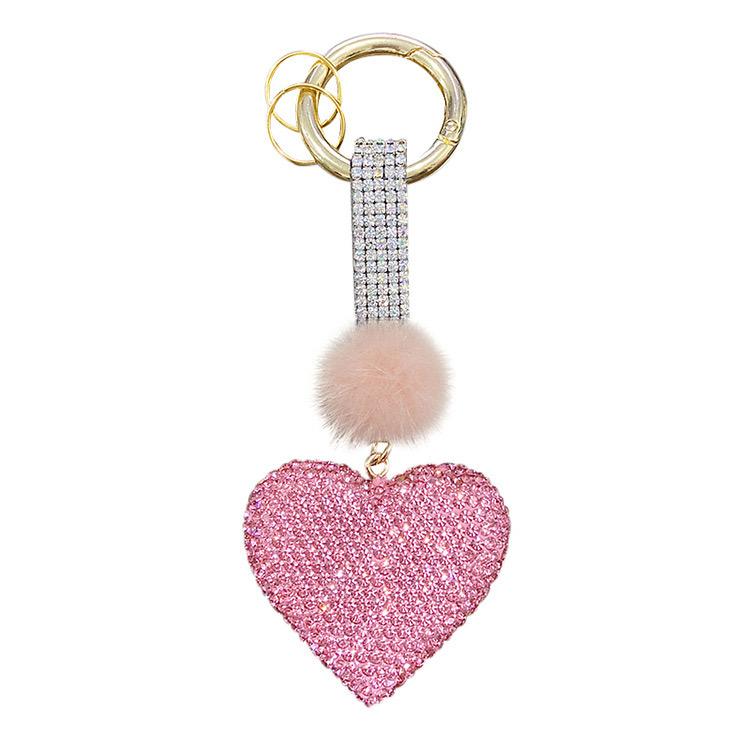 Carsine Diamond Heart-shaped Key Pendant
