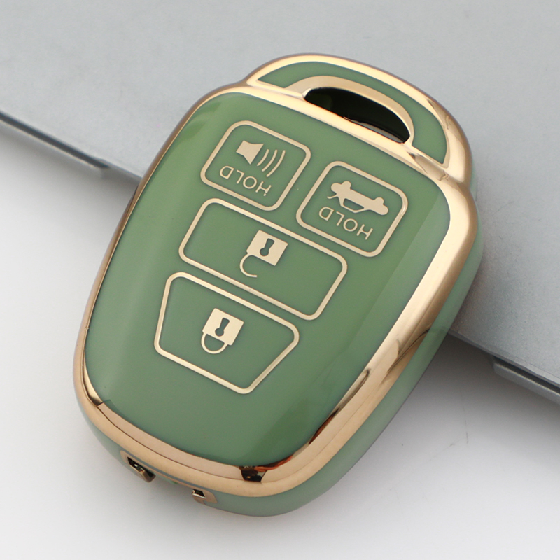 Carsine Toyota Car Key Case Golden Edge Green / Key case