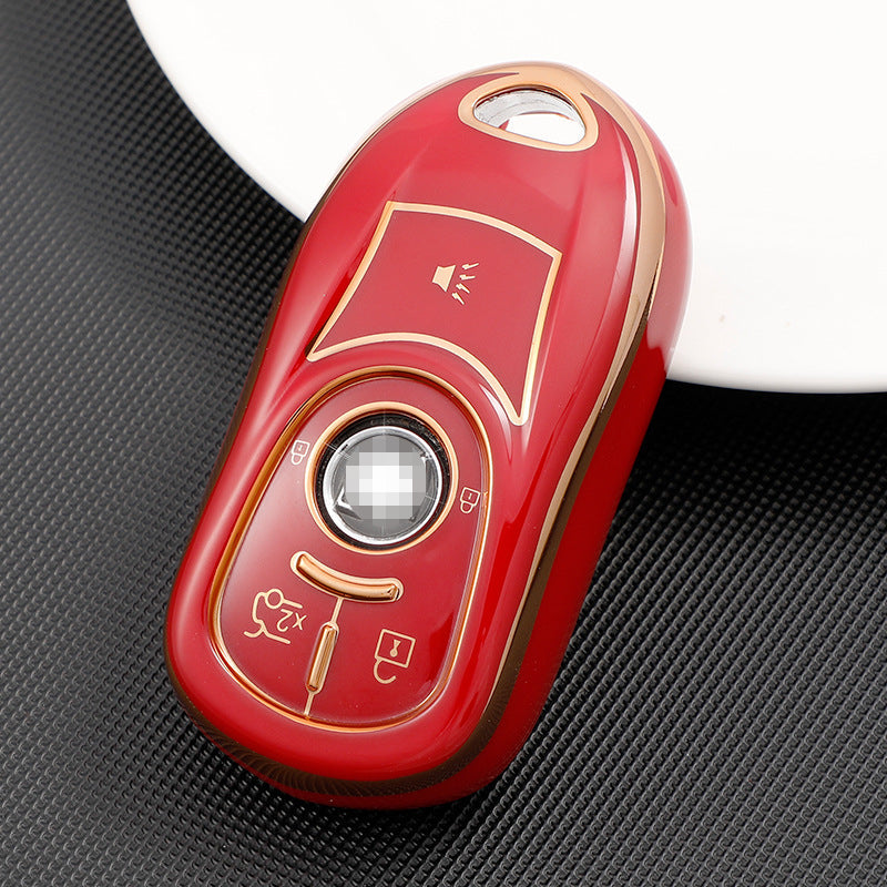 Carsine Buick Car Key Case Golden Edge Red / Key case