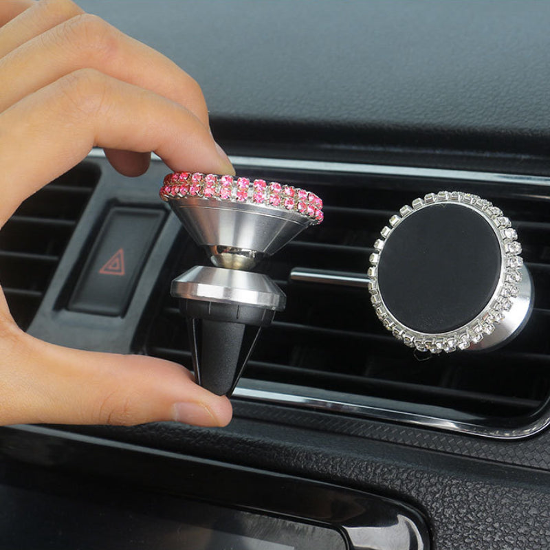 Carsine Rhinestone Car Phone Holder Magnetic attraction