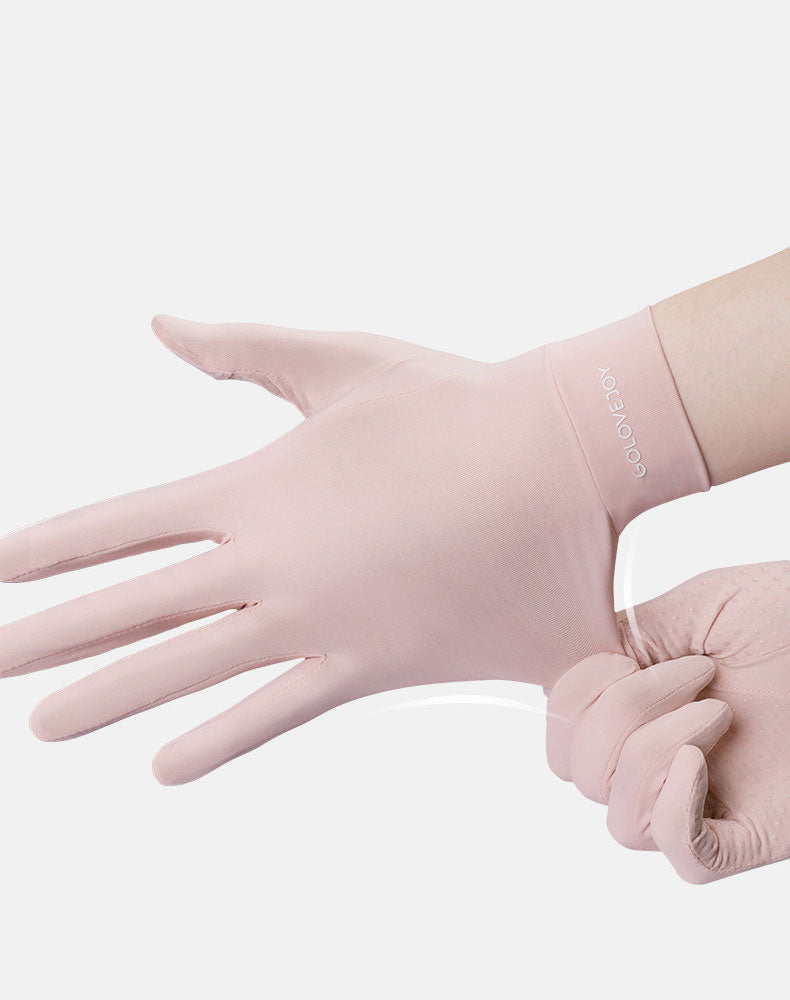 women's summer sun protection and UV protection gloves