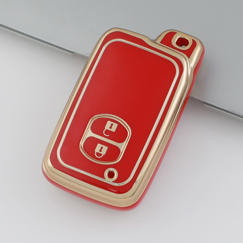 Carsine Toyota Car Key Case Golden Edge Red / Key case