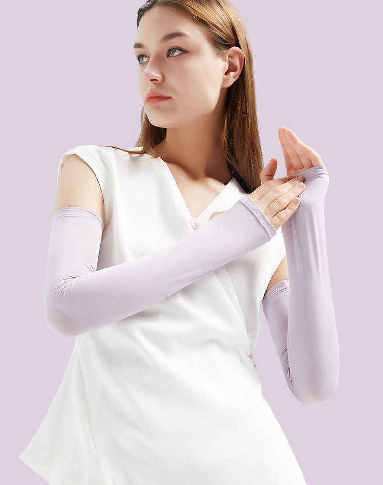 Carsine Summer sun protection and UV protection sleeve for women Purple