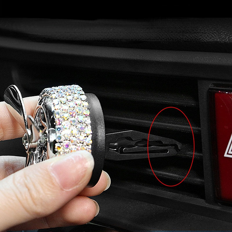 Carsine Rhinestone car air outlet aromatherapy holder