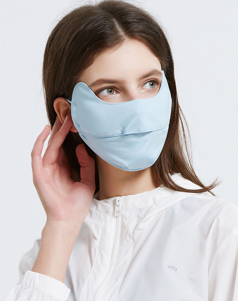 Carsine Sunshade UV Protection Women's Face Mask UPF 50+ Blue