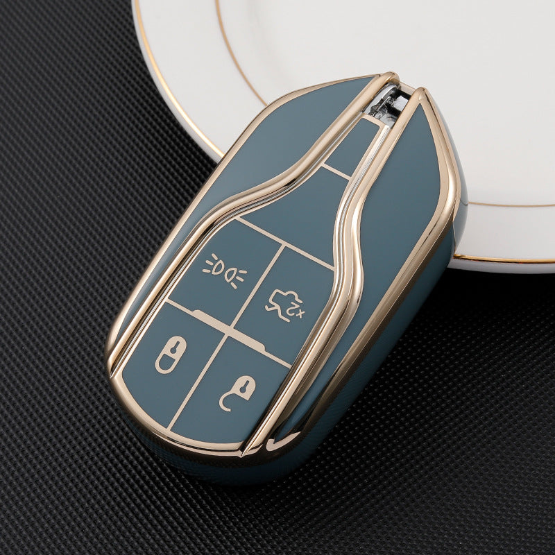 Carsine Maserati Car Key Case Golden Edge Grey / Key case