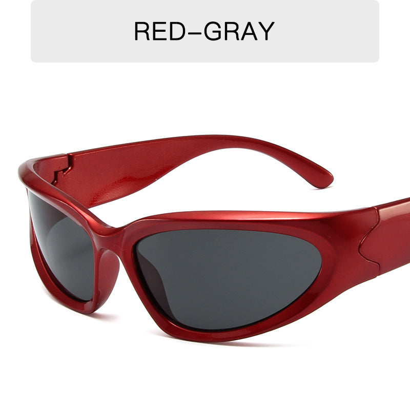 Carsine Sports Sunglasses red+gray