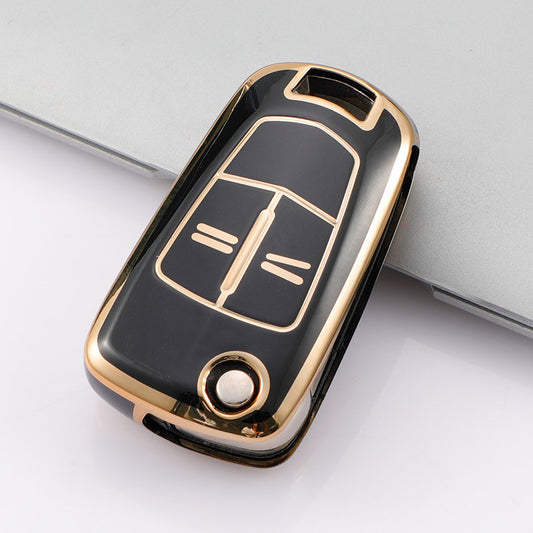 Carsine Opel Car Key Case Golden Edge Black / Key case
