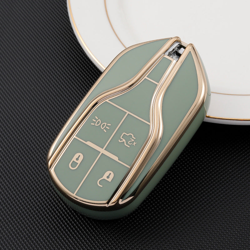 Carsine Maserati Car Key Case Golden Edge Green / Key case