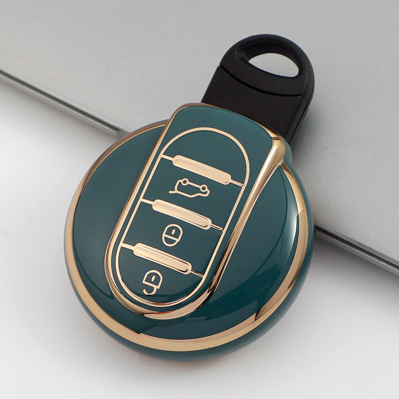 Carsine BMW Mini Car Key Case Golden Edge Grey / Key case