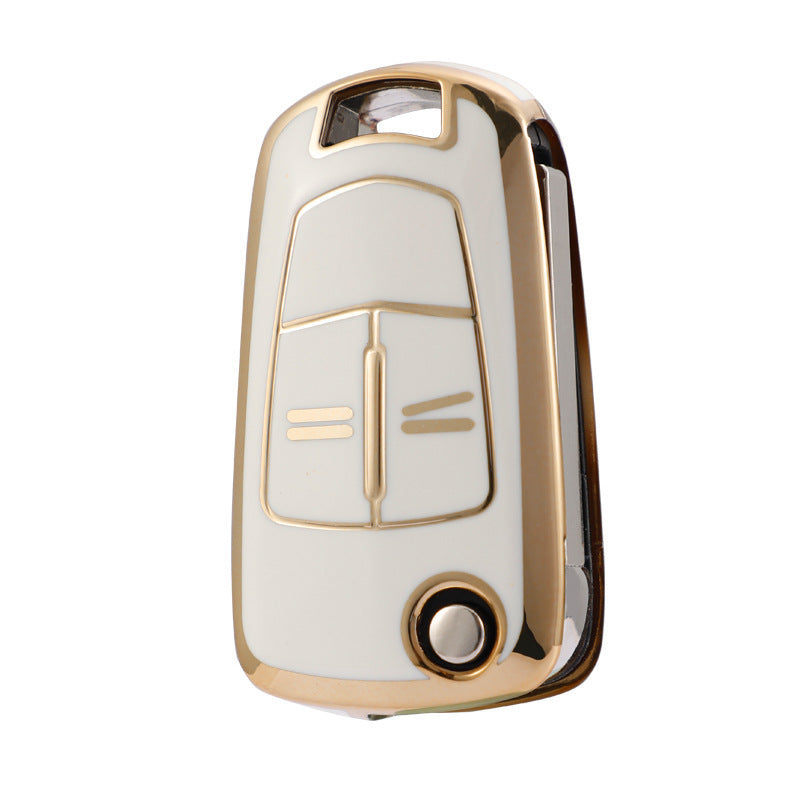 Carsine Opel Car Key Case Golden Edge