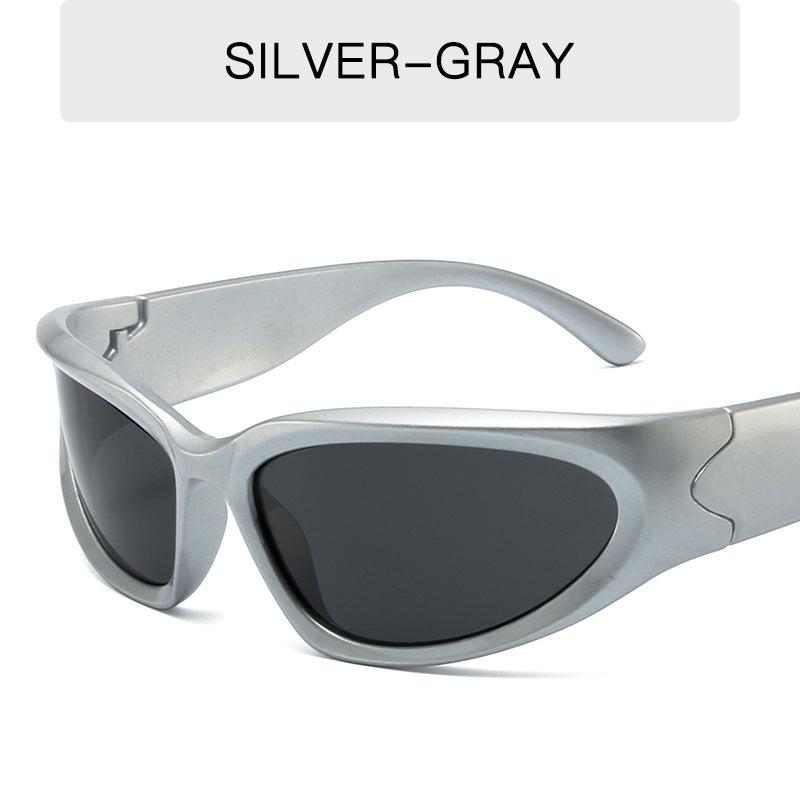 Carsine Sports Sunglasses silver+gray
