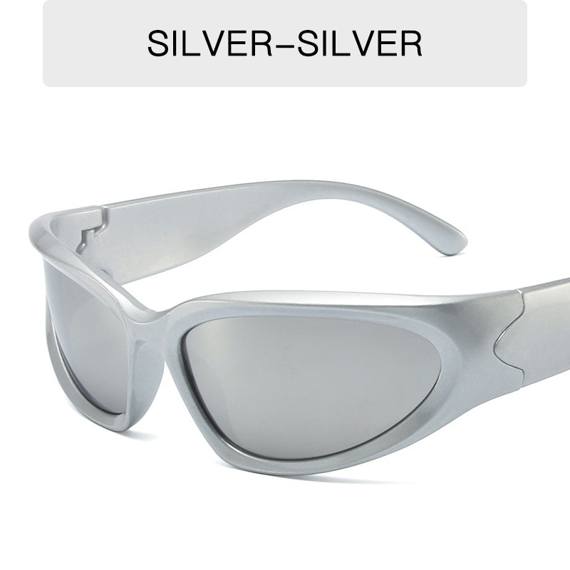 Carsine Sports Sunglasses silver+silver