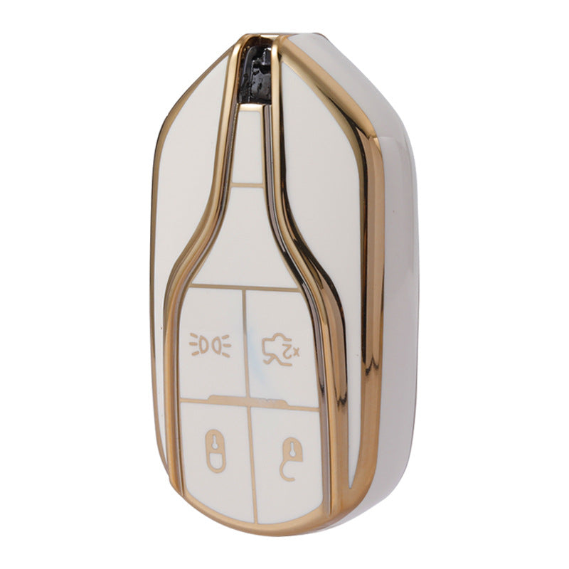 Carsine Maserati Car Key Case Golden Edge