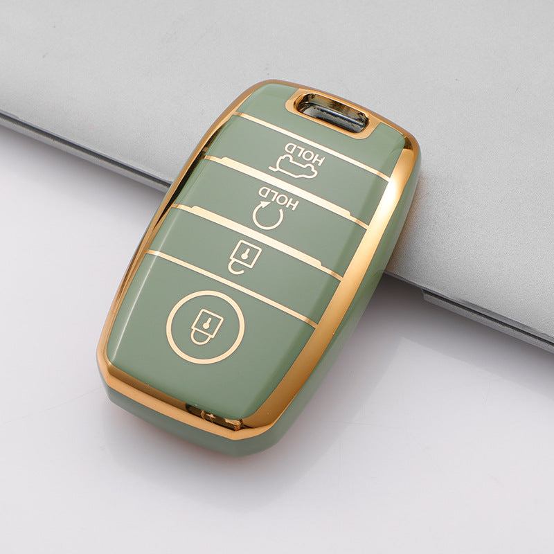 Carsine Kia Car Key Case Golden Edge Green / Key case