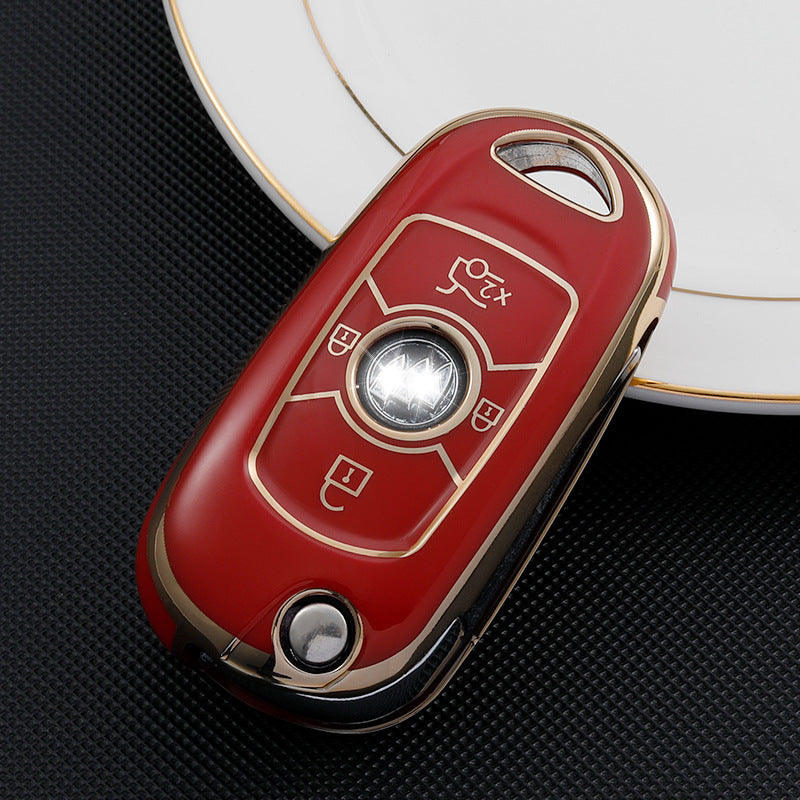 Carsine Buick Car Key Case Golden Edge Red / Key case