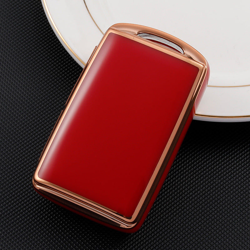 Carsine Mazda Car Key Case Golden Edge Red / Key case