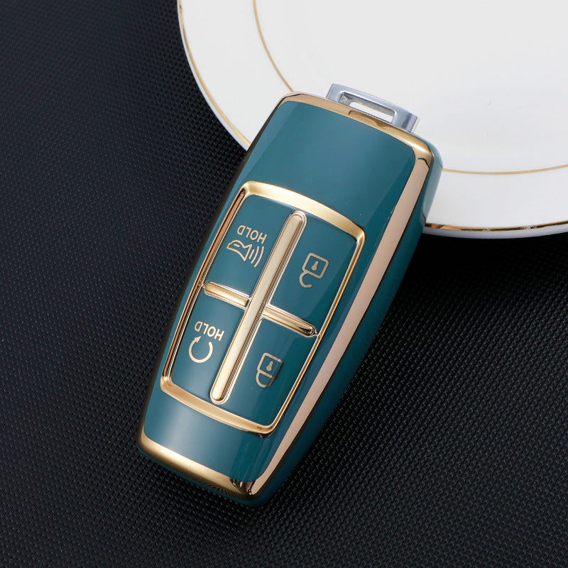 Carsine Genesis Car Key Case Golden Edge Type A / Grey / Key case