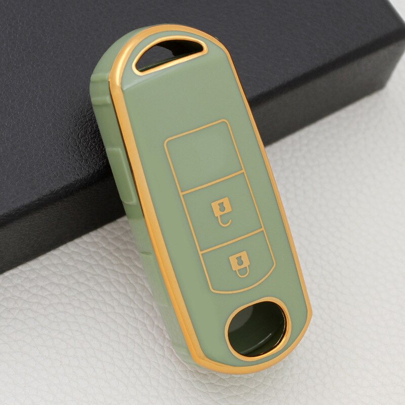 Carsine Mazda Car Key Case Golden Edge Green / Key case