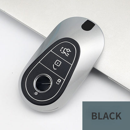 Carsine Mercedes Benz Car Key Cover Silver Edge C / Black / Key case
