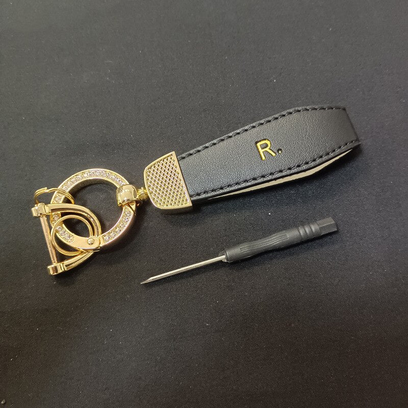 Carsine Suzuki Car Key Case Golden Edge black keychain