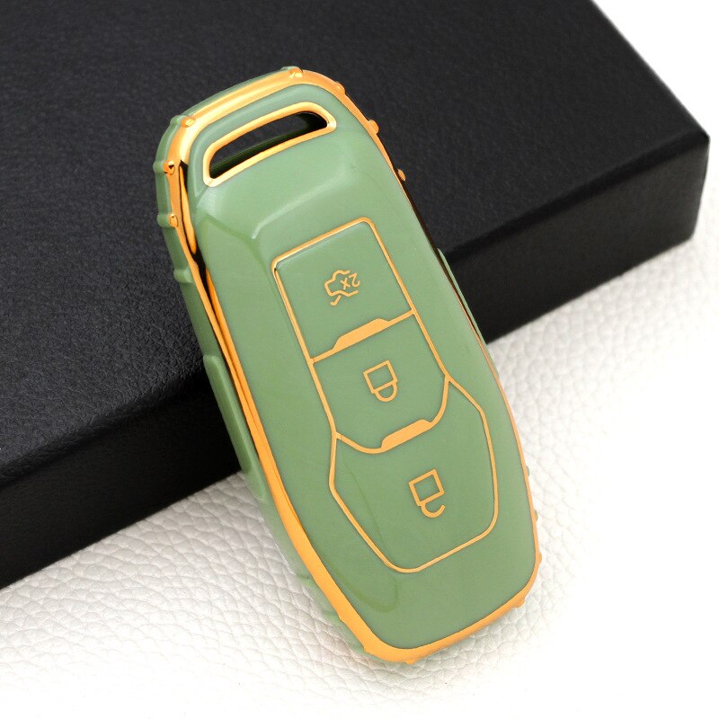 Carsine Ford Car Key Case Golden Edge Green / Key case
