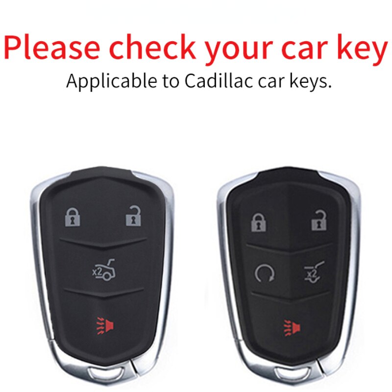 Carsine Cadillac Car Key Case Golden Edge