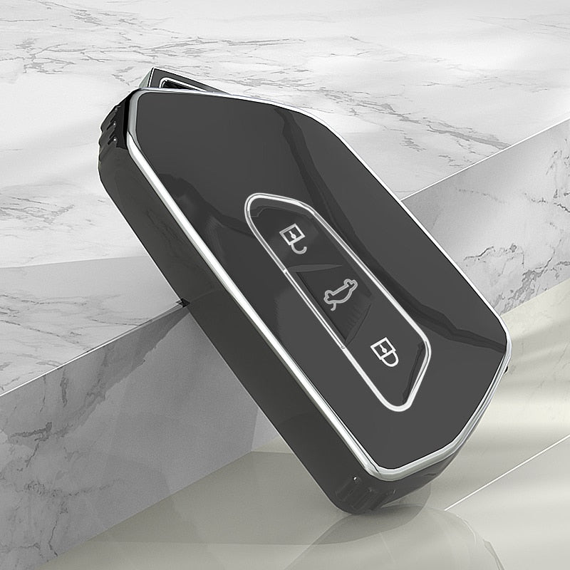 Carsine Volkswagen Car Key Case Rhinestones Keychain Black / Key case