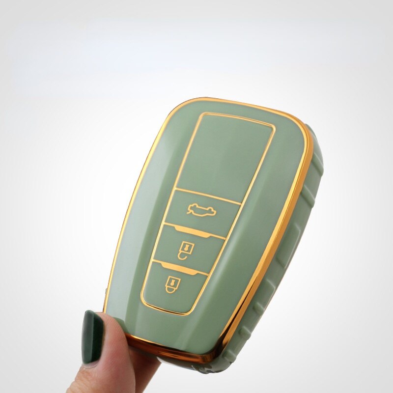 Carsine Toyota Car Key Case Golden Edge