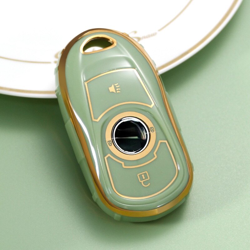 Carsine Buick Car Key Case Golden Edge Green / Key case
