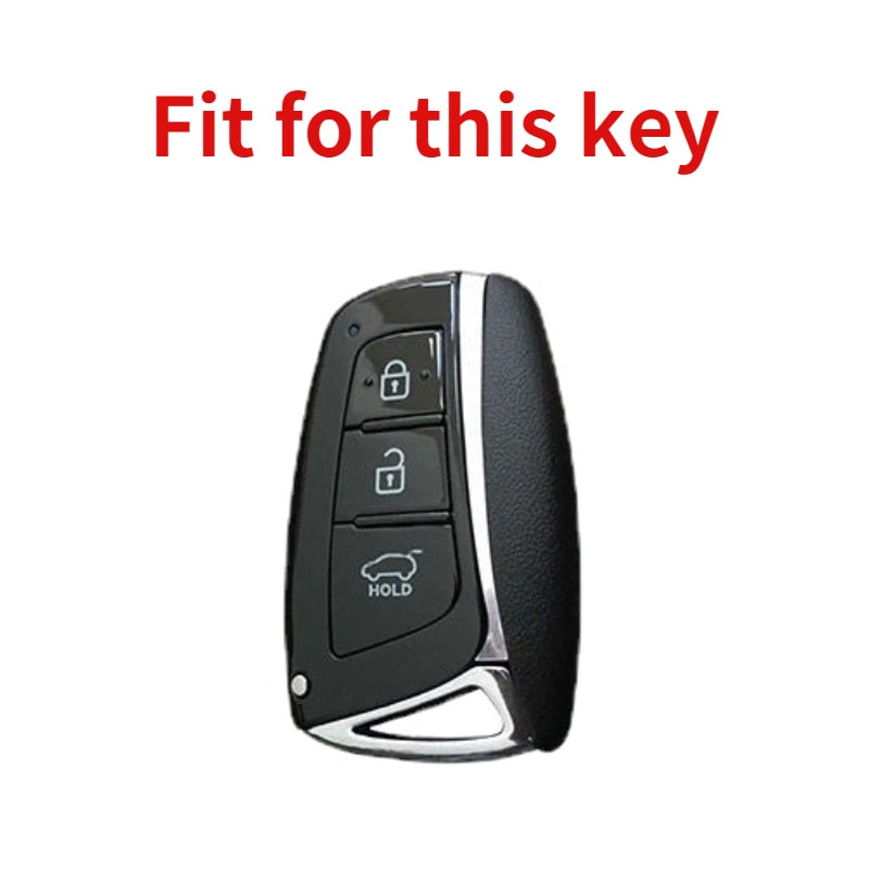 Carsine Hyundai Car Key Case Golden Edge