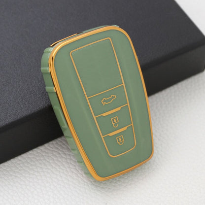 Carsine Toyota Car Key Case Golden Edge Green / Key case