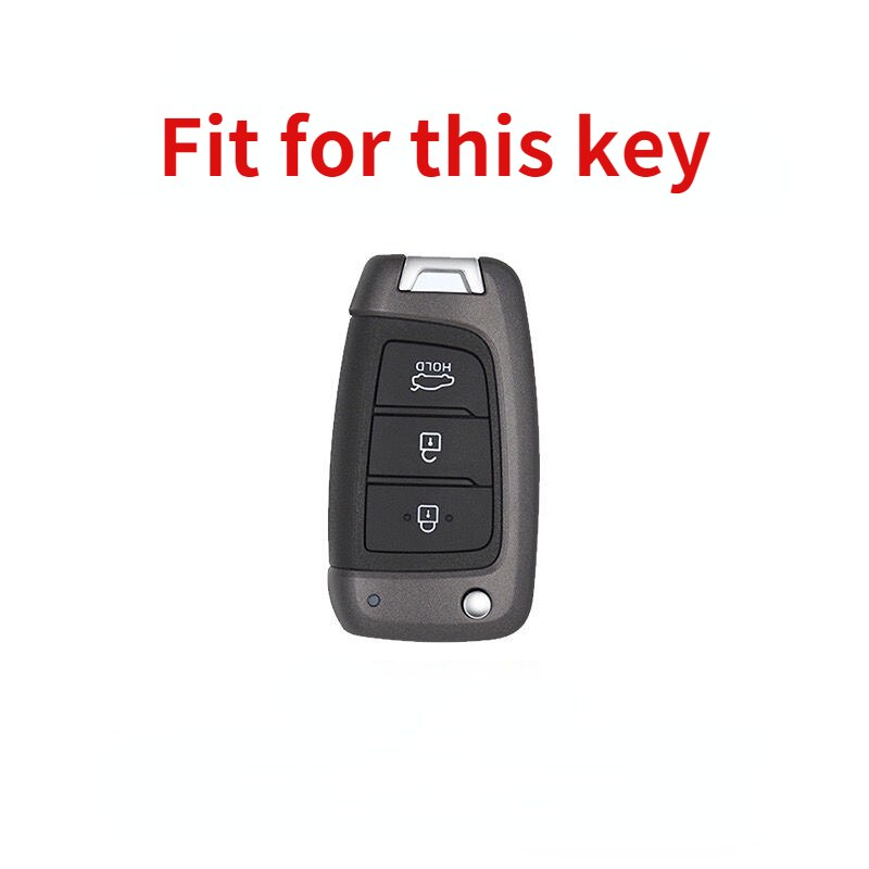 Carsine Hyundai Car Key Case Golden Edge