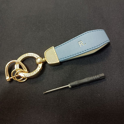 Carsine Suzuki Car Key Case Golden Edge grey keychain