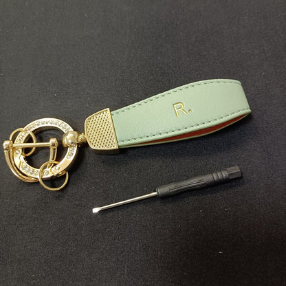 Carsine Suzuki Car Key Case Golden Edge green keychain
