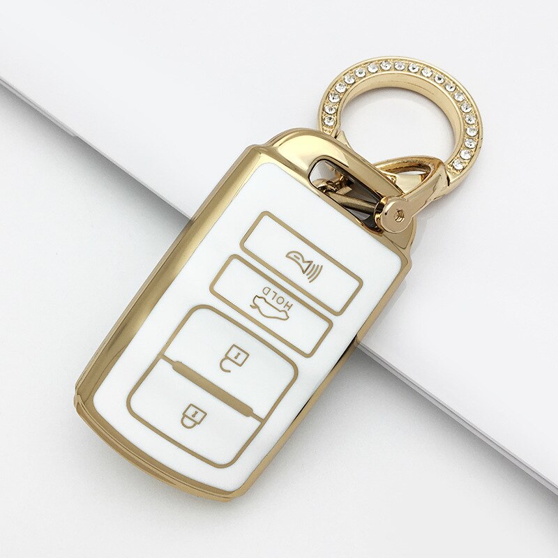 Carsine Kia Car Key Case Golden Edge