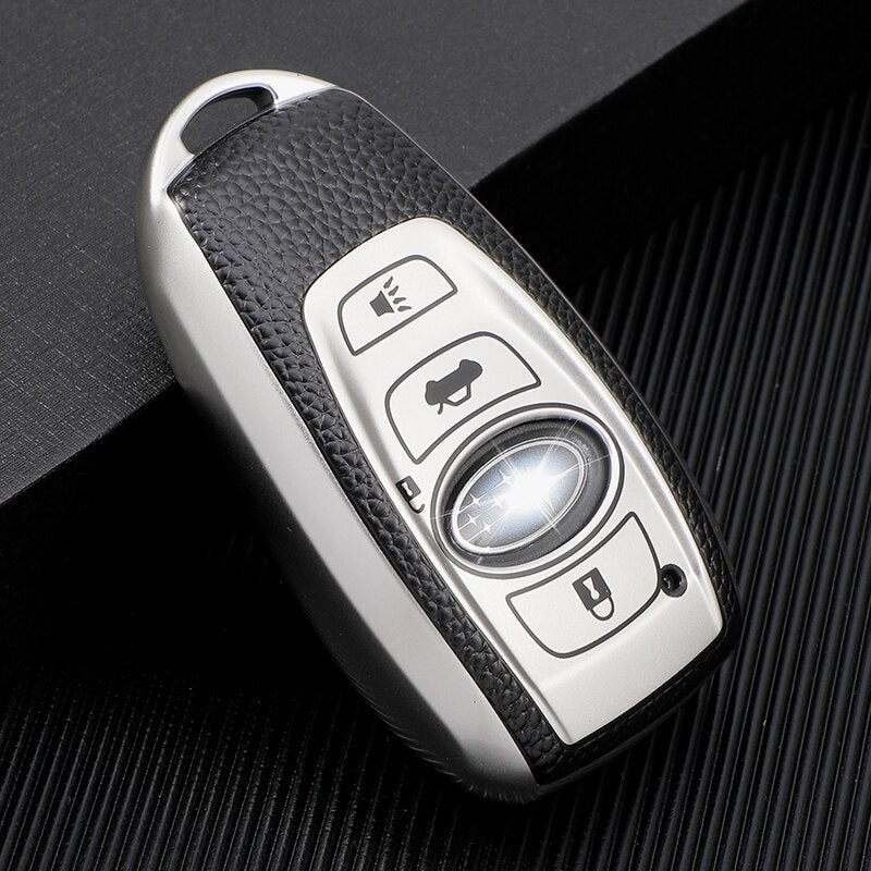 Carsine Subaru Car Key Case Silver