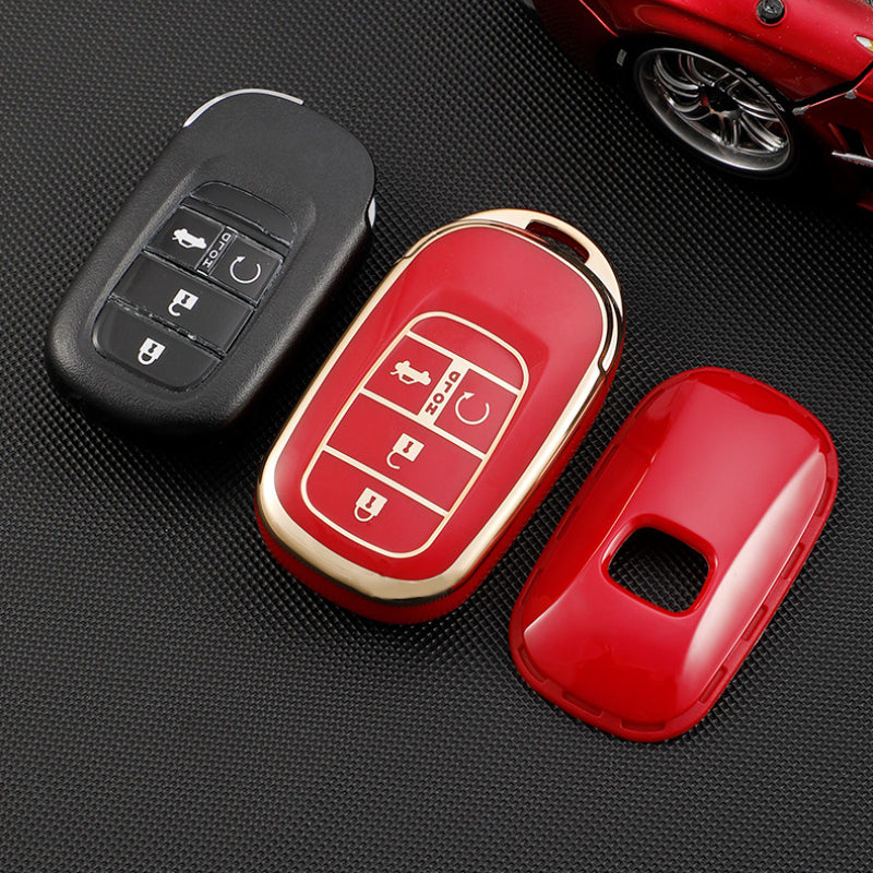 Carsine Honda Acura Car Key Case Golden Edge