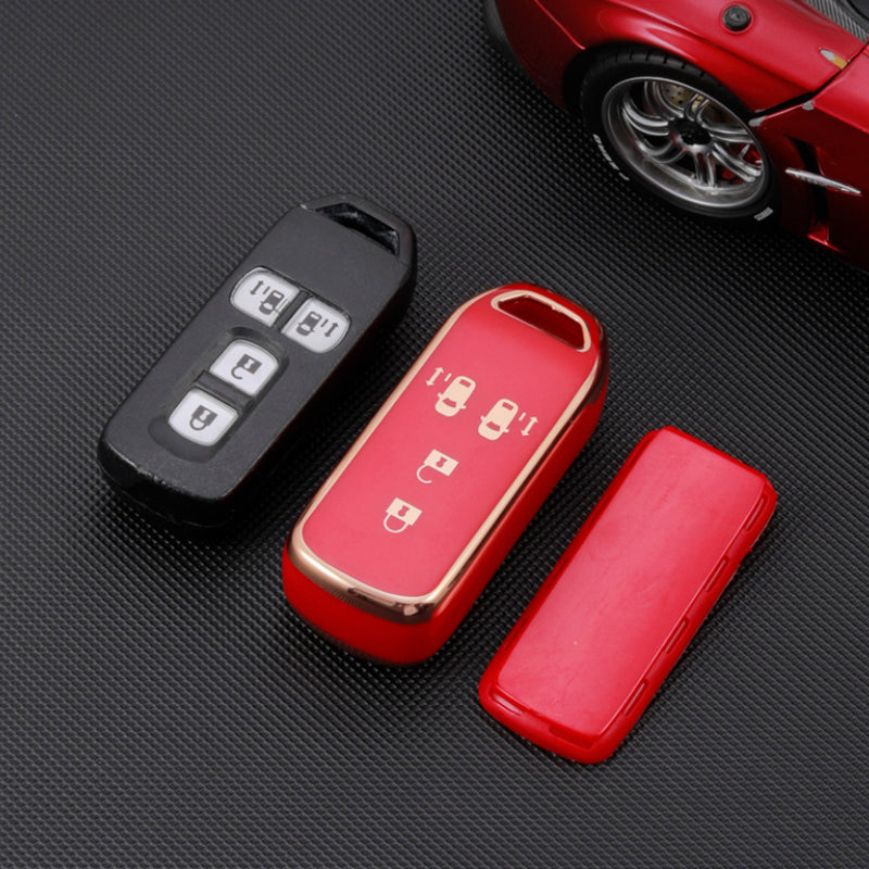 Carsine Honda Car Key Case Golden Edge