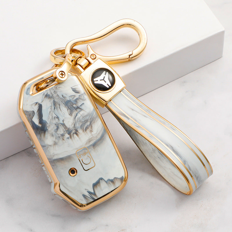 KIA Case Gold Inlaid With Jade