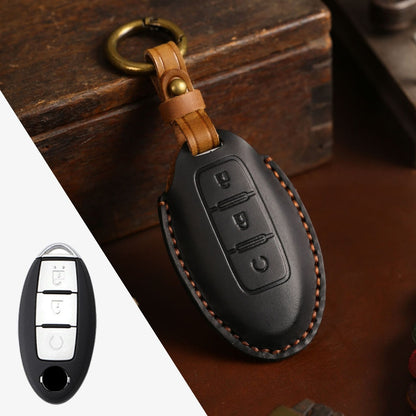 Nissan X-Trail Qashqai Tiida Teana Sylphy Leather Car Key Cover 2,3,4 Button