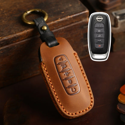 Nissan Teana Leather Car Key Cover 2,3,4,5 Button