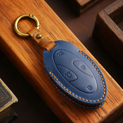 Hyundai Leather Car Key Cover 5,7 Button