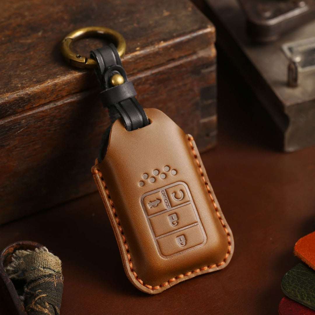 Honda CRV Lingpai XRV Civic Accord Guandao Fit Leder Autoschlüsselhülle 2,3,4,5,6 Tasten