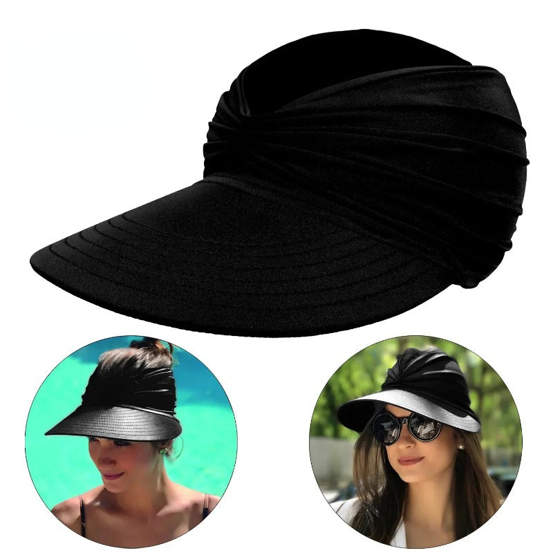 Carsine Women Sun Hat UPF 50+ Black / One Size