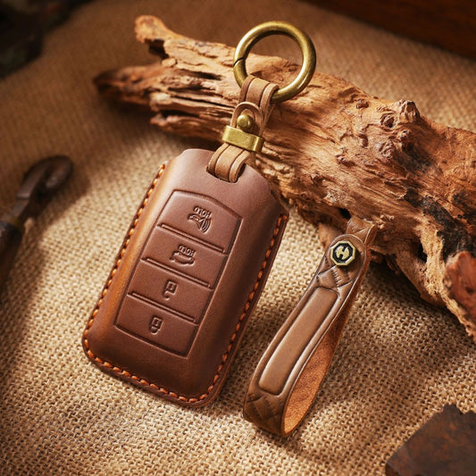 Genesis Leather Car Key Cover 4 Button