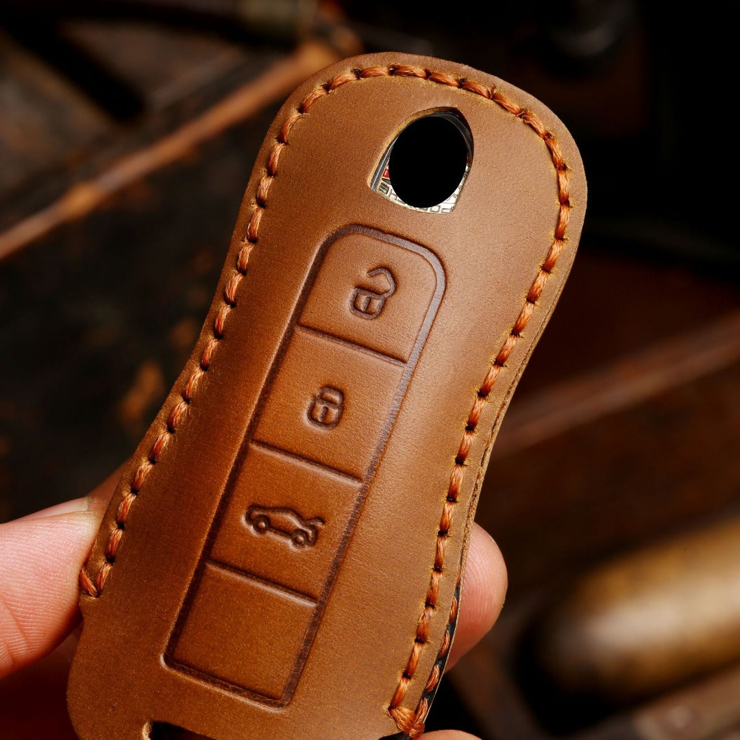 Porsche Leather Car Key Cover