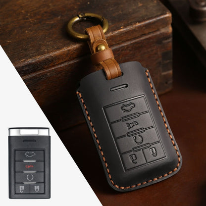 Cadillac Leather Car Key Cover 4,5 Button