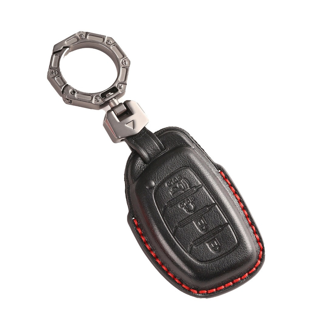 Hyundai Leather Car Key Cover 4 Button